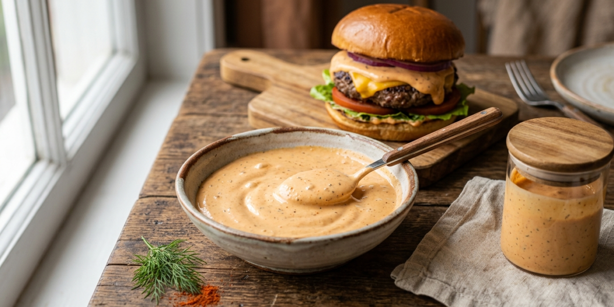 Sauce burger maison sans vinaigre
