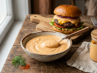 Sauce burger maison sans vinaigre