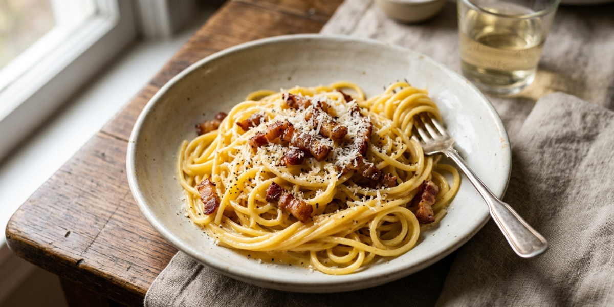 Sauce Carbonara traditionnelle sans crème fraîche