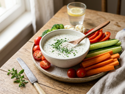 Sauce légère pour crudités sans moutarde
