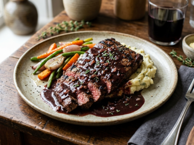 Sauce marchand de vin sans alcool