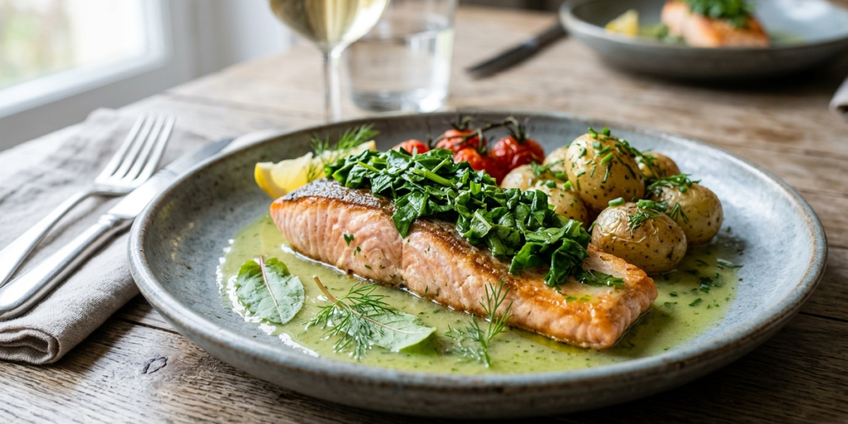 Saumon à l&rsquo;oseille sans crème fraîche
