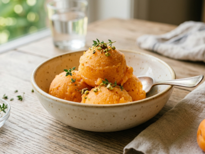 Sorbet abricot sans sorbetière, frais et facile