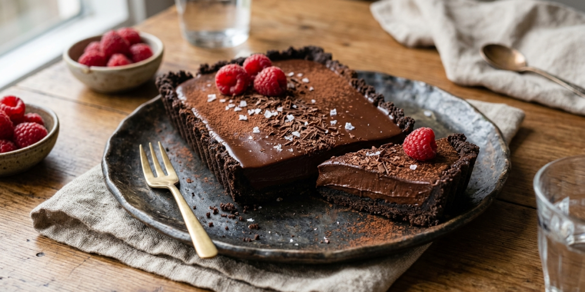 Tarte au chocolat sans cuisson, gourmande et facile à préparer
