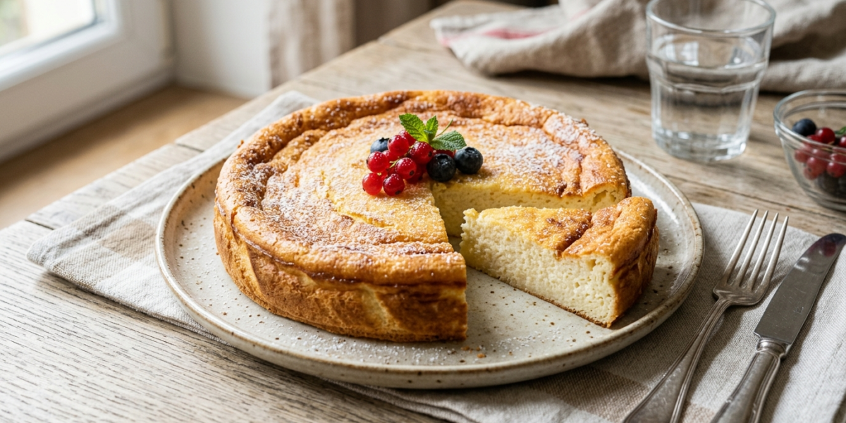 Tarte au fromage blanc sans pâte légère et savoureuse