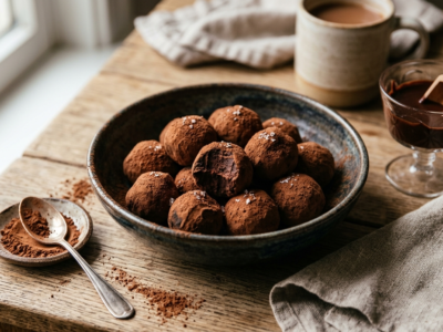 Truffes au chocolat sans cuisson faciles et gourmandes
