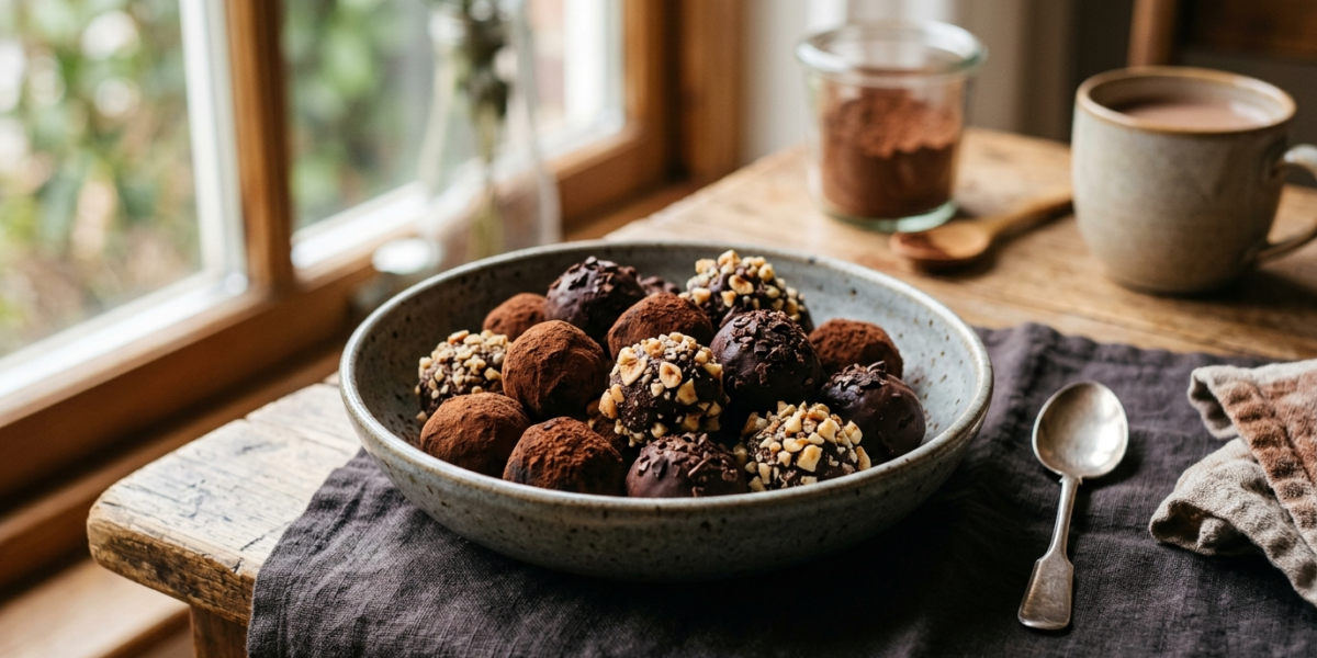 Truffes au chocolat sans four, délicieuses et faciles à préparer