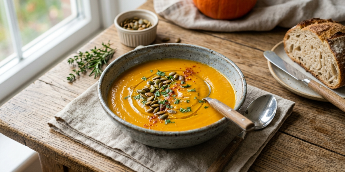 Velouté de potiron sans crème fraîche