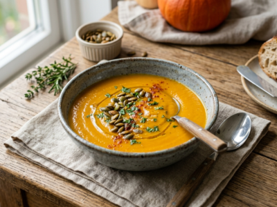 Velouté de potiron sans crème fraîche