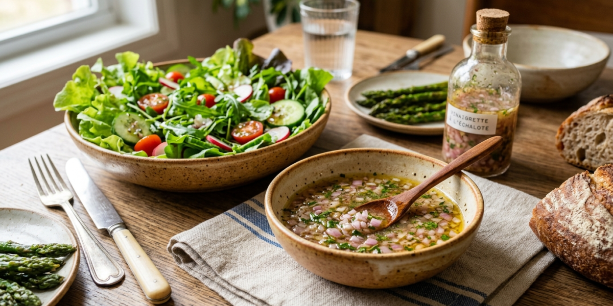 Vinaigrette à l&rsquo;échalote sans moutarde