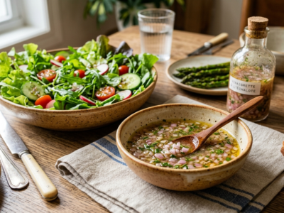 Vinaigrette à l&rsquo;échalote sans moutarde