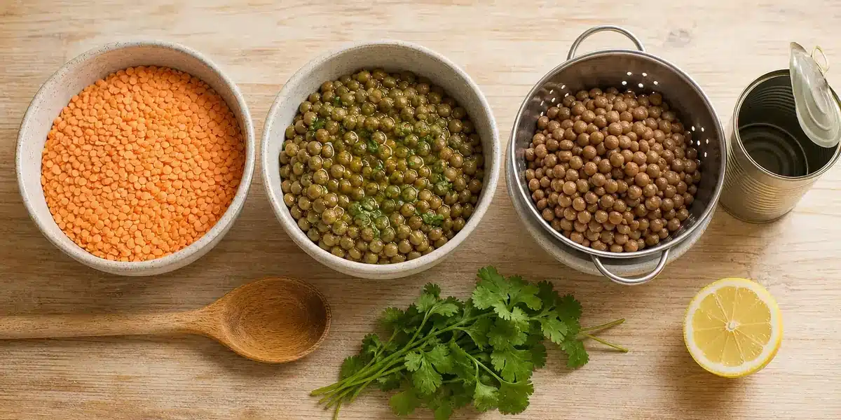 Lentilles et FODMAP : corail, vertes ou en conserve, quelles portions ?