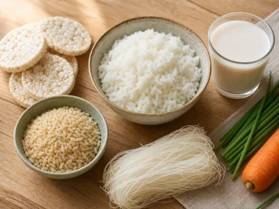 Le riz est-il FODMAP ? Riz, nouilles, galettes et lait de riz